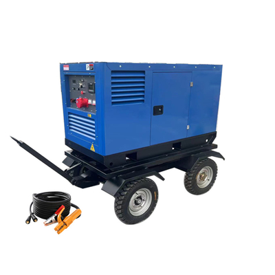 میلر 800A 400Amp DC AVR Brushless Diesel Welder جنراتور واحد با چرخ