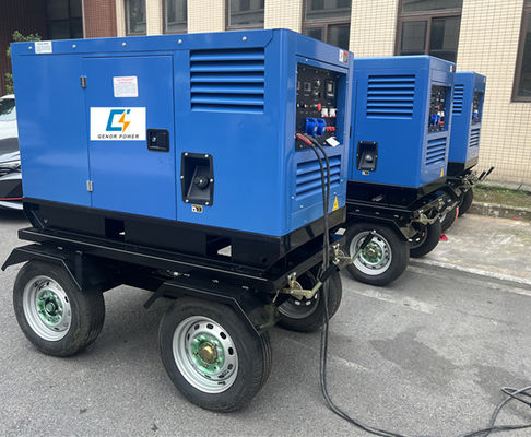 دستگاه جوشکاری میگ DC 450 آمپر با چرخ شاسی متحرک، ژنراتور جوش دیزلی 500 آمپر با فیدر سیم